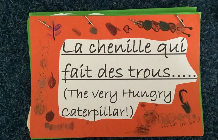 Image of A very hungry caterpillar… in french