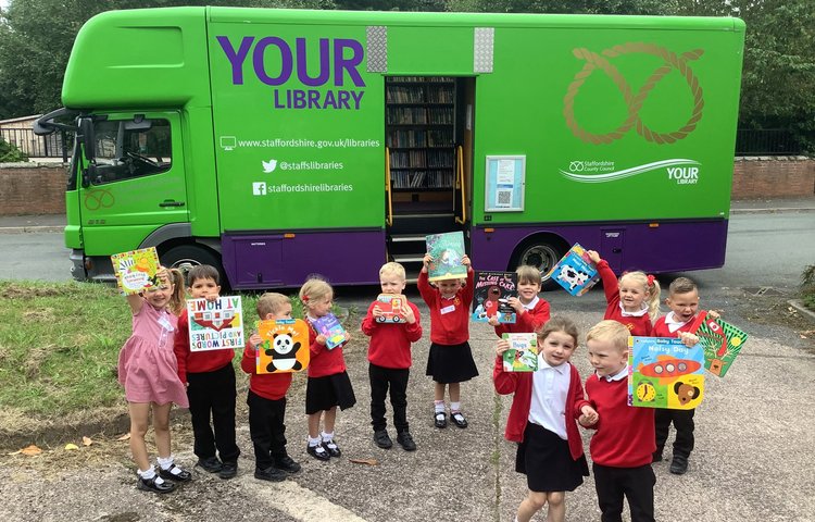 Image of We visited the mobile library! 