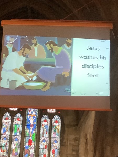 Image of Service through the story of Jesus washing his disciples feet….