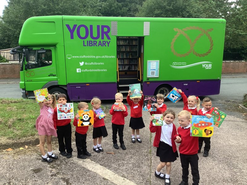 Image of We visited the mobile library! 