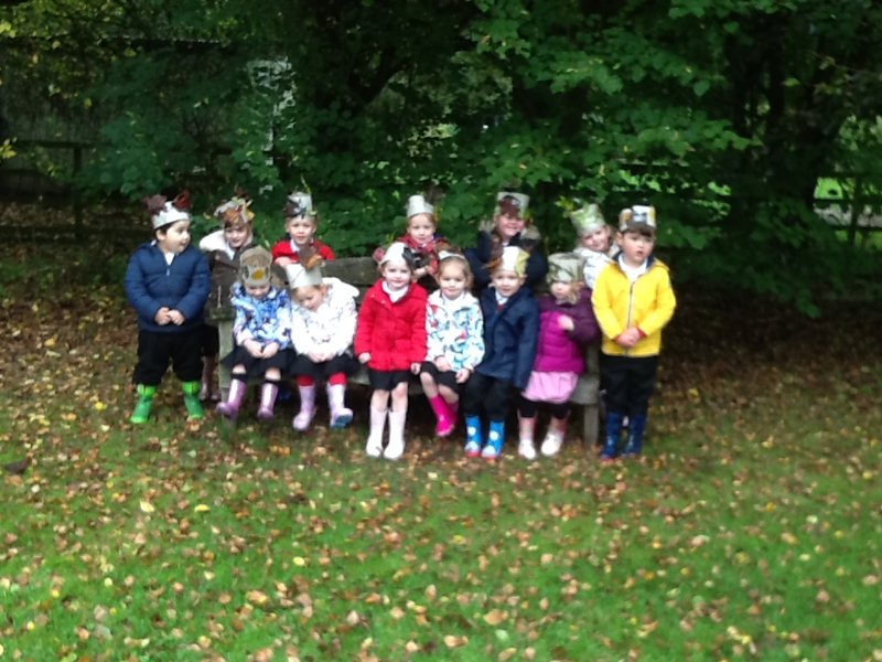 Image of Our Autumn walk and making Autumn crowns! 