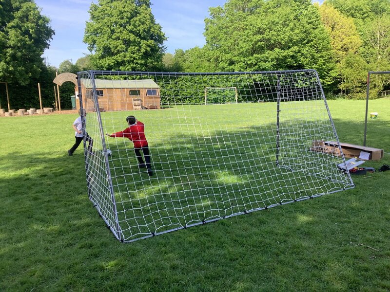 Image of New football goals from our PTA event 